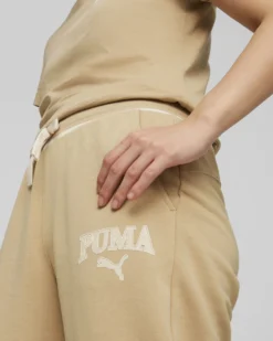 PUMA - Pantalone tuta comfort fit beige da donna