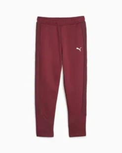 PUMA - Pantalone tuta da donna a vita alta bordeaux in tessuto traspirante