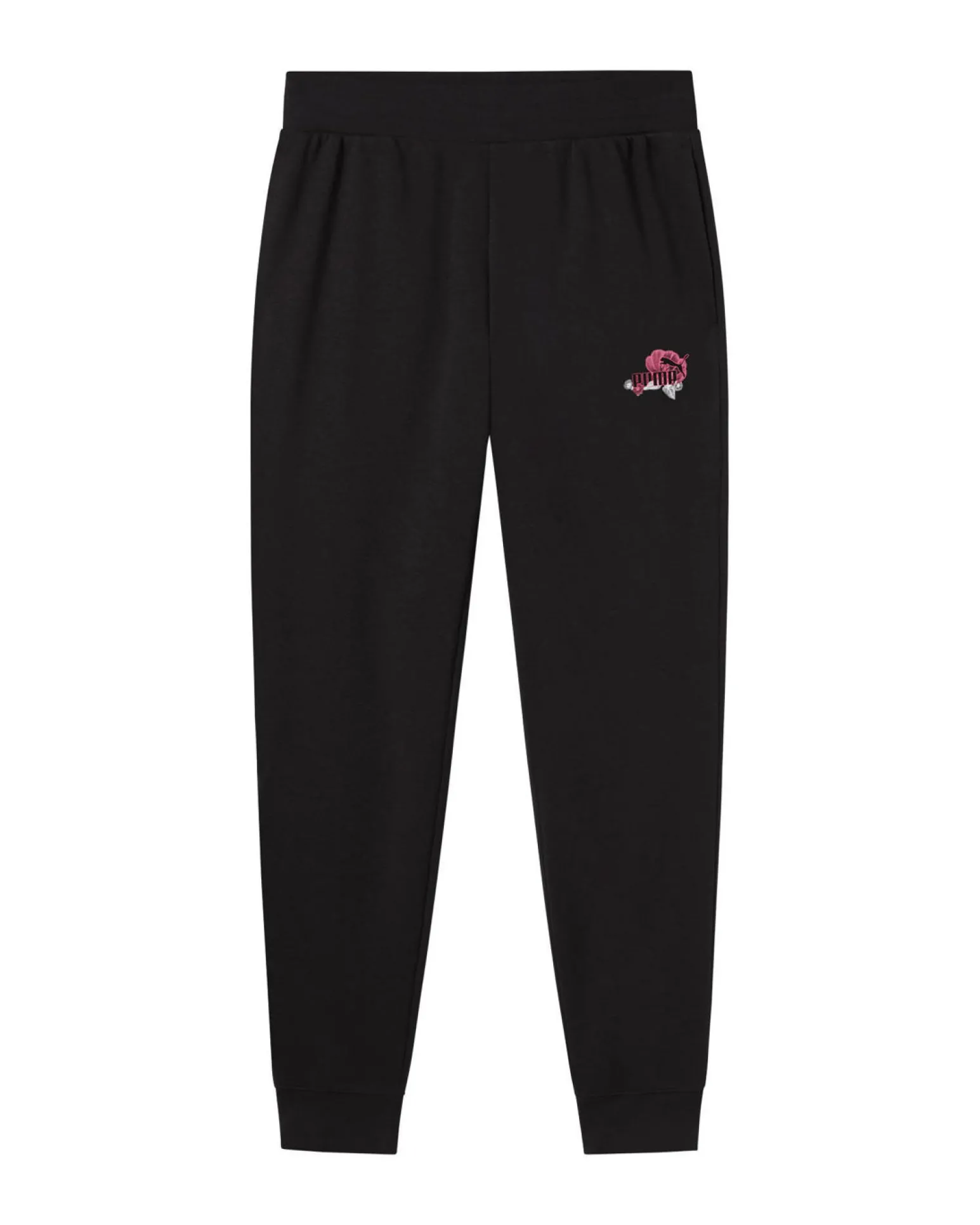 PUMA - PANTALONE TUTA NERO ESSENTIAL FLORAL SWEATPANTS DA DONNA, 689042-01