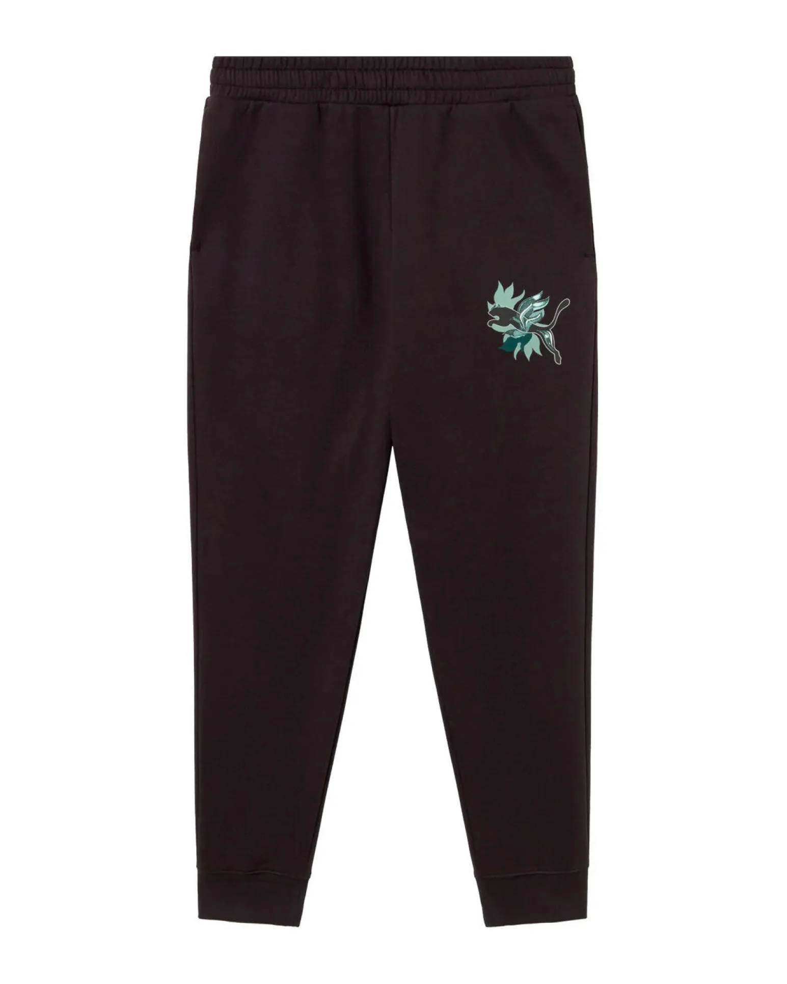 PUMA - PANTALONE TUTA NERO GRAPHIC FLOWERED DA DONNA, 693423-01