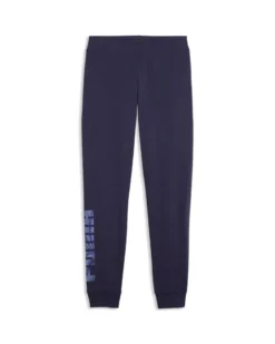 PUMA - PANTALONE VIOLA ESSENTIAL LOGO LAB METALLIC DA DONNA , 691831-64