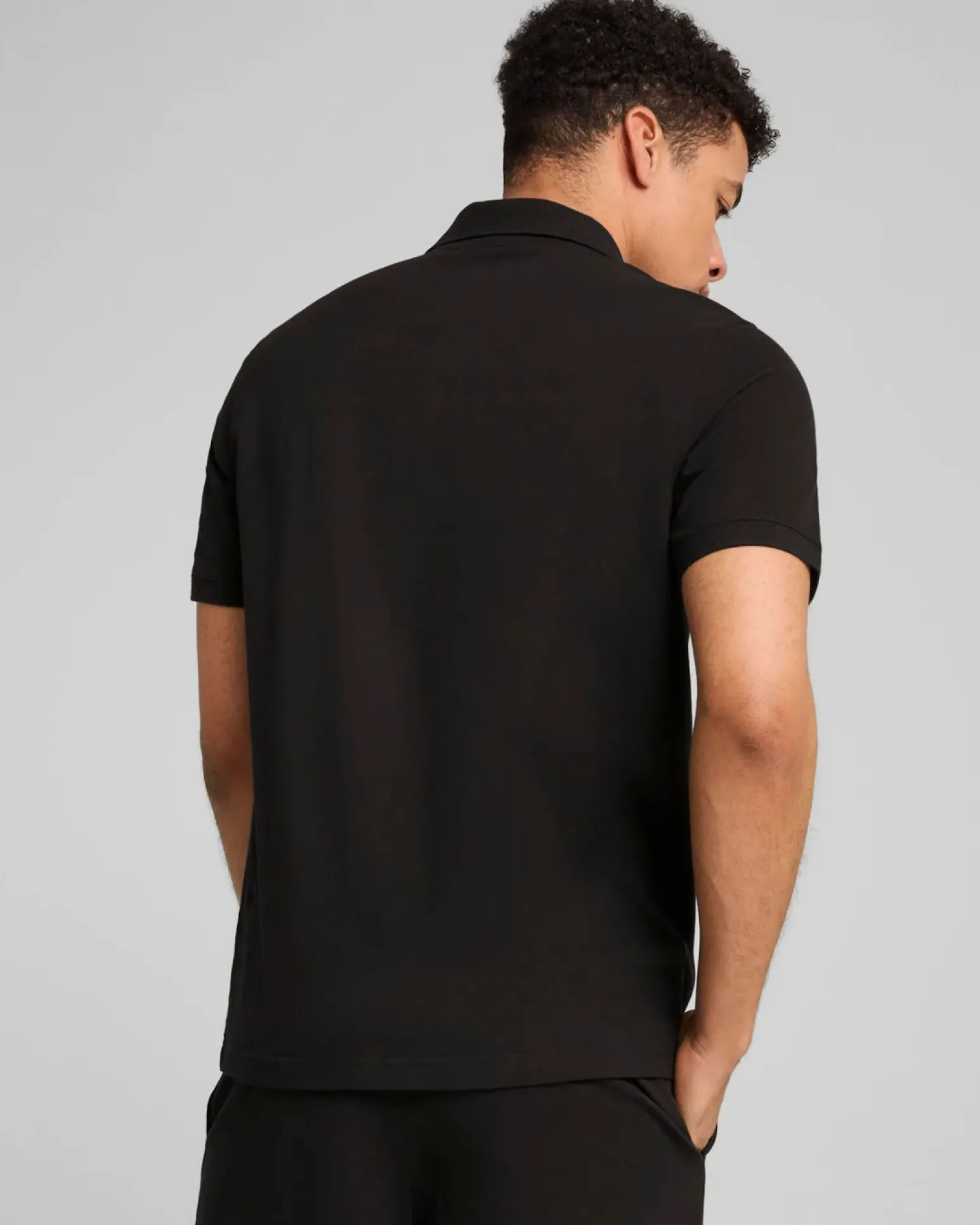 PUMA - POLO NERA ESSENTIAL N.1 LOGO PIQUE TU DA UOMO - 682552-01