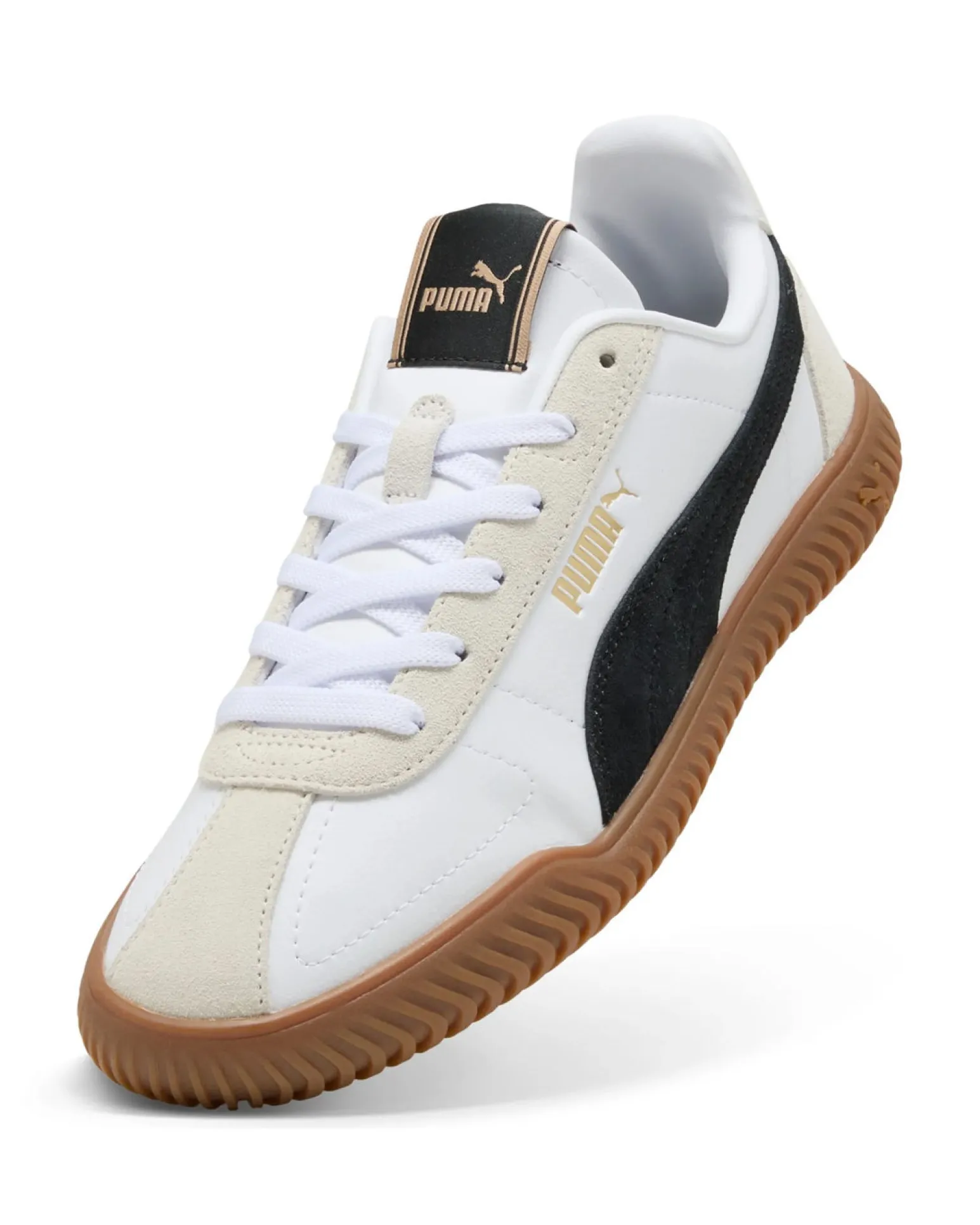 PUMA - Scarpa bianca con dettagli neri e beige - PUMA CLUB KAYZER OG