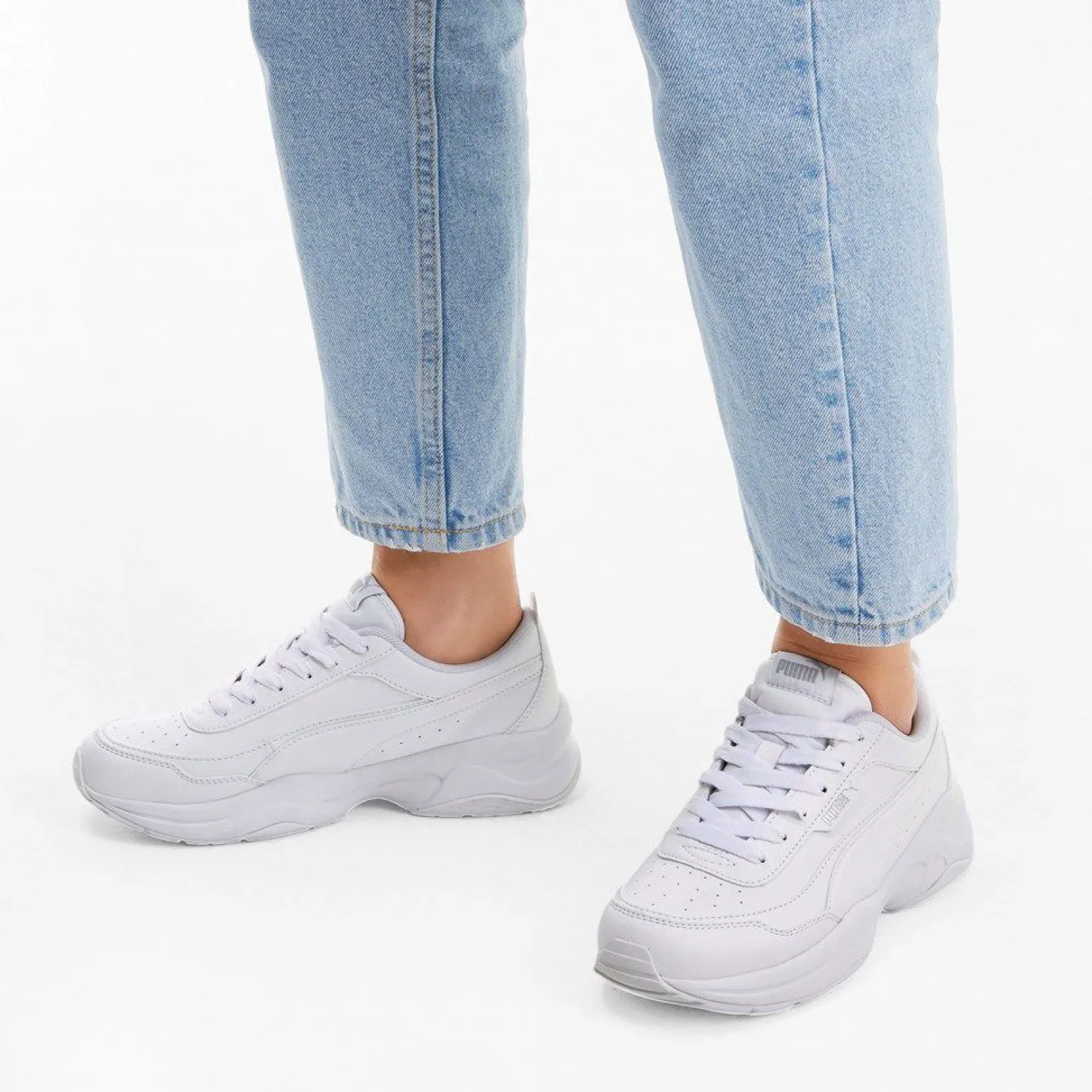 PUMA - SCARPA CILIA MODE WHITE-SILVER