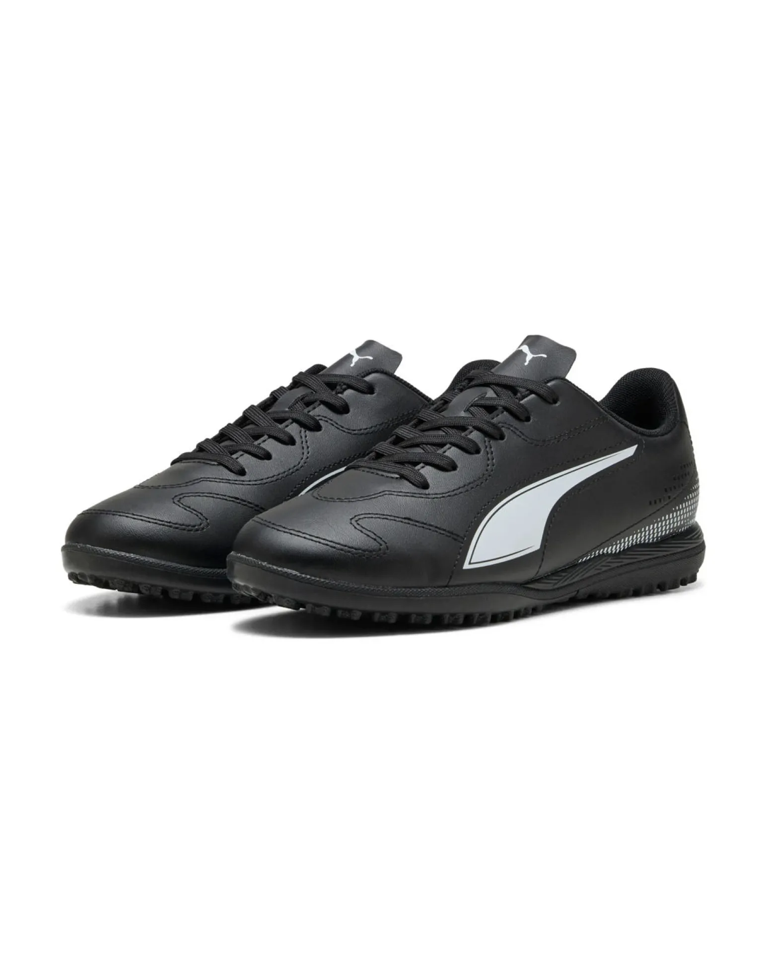 PUMA - SCARPA DA CALCETTO NERA E BIANCA VITORIA II TT DAL 28 AL 38.5, 108504-01