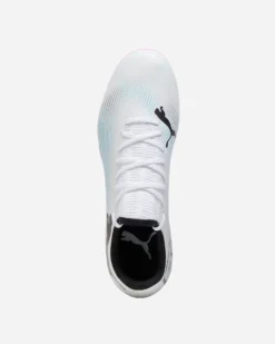 PUMA - Scarpa da calcio uomo bianca e nera con suola colorata - FUTURE 7 PLAY FG/AG