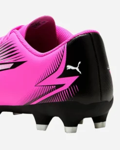 PUMA - Scarpa da calcio uomo rosa e nera con logo bianco - ULTRA PLAY FG/AG