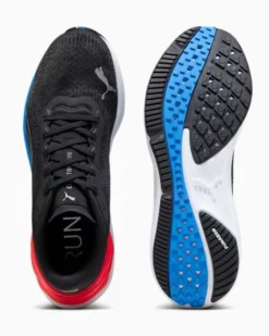PUMA - Scarpa da running uomo nera in mesh traspirante con intersuola in schiuma - ELECTRIFY NITRO 3