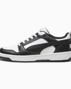 PUMA - SCARPA DA UOMO REBOUND V6 LOW WHITE-BLACK-WHITE - 392328-01