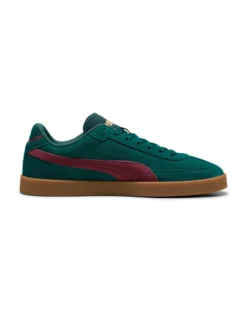PUMA - Scarpa verde scuro con dettagli bordeaux - PUMA CLUB II ERA SUEDE