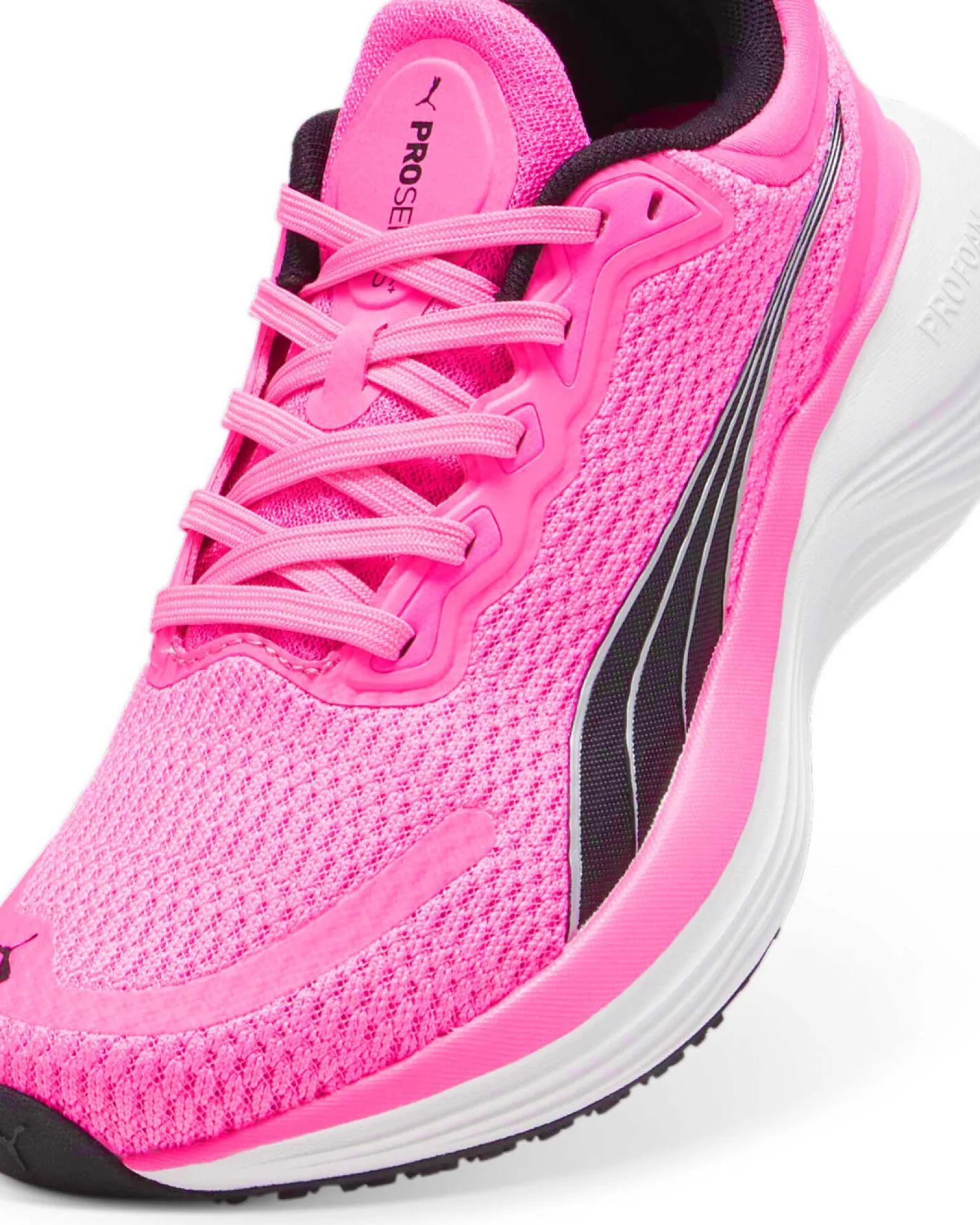 PUMA SCEND PRO - SCARPA DA RUNNING FUXIA FLUO CON DETTAGLI NERI DA DONNA, 378776-20