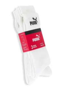 PUMA - SET 3 PAIA CALZA SPORT BIANCO, 701235359_002