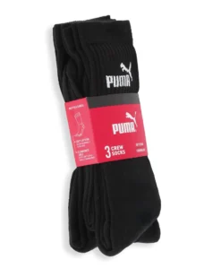 PUMA - SET 3 PAIA CALZA SPORT NERO, 701235359_001