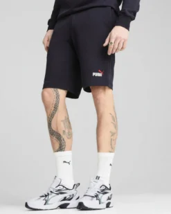 PUMA - SHORT BLU ESSENTIAL 2 COLOR N.1 LOGO  ROSSO, 684715-19