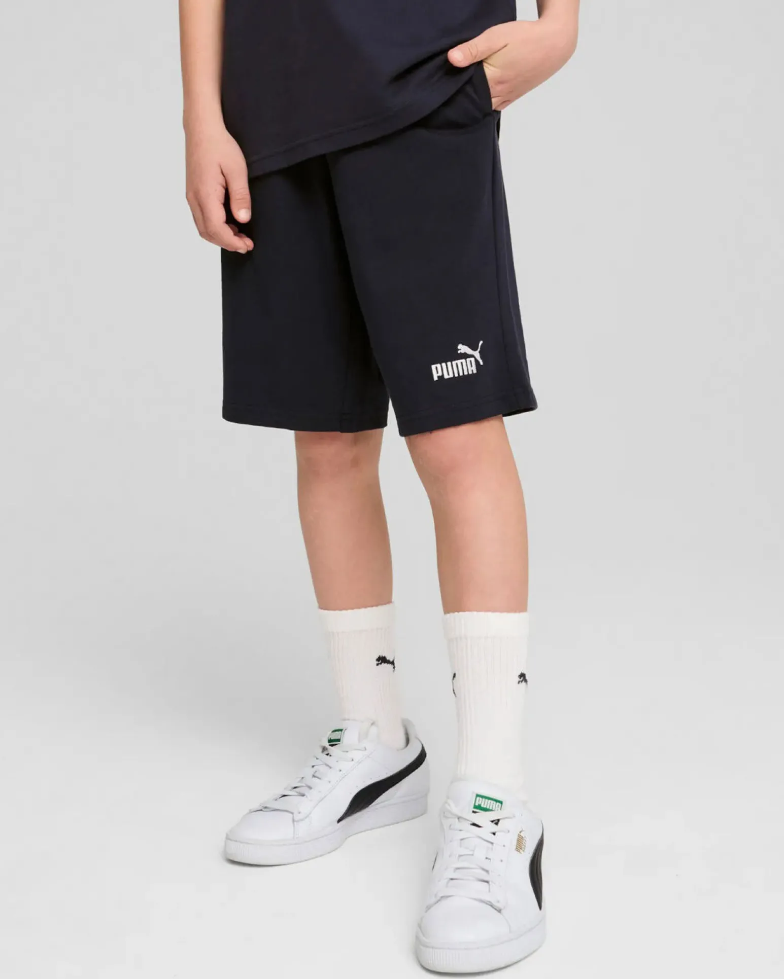 PUMA - SHORT BLU ESS NO. 1 LOGO JERSEY JUNIOR - 684919-16