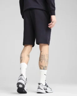 PUMA - SHORT NERO ESSENTIAL 2 COLOR N.1 LOGO GIALLO, 684715-16