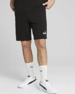 PUMA - SHORT NERO ESSENTIAL NO. 1 LOGO SLIM 9"  DA UOMO, 682646-01