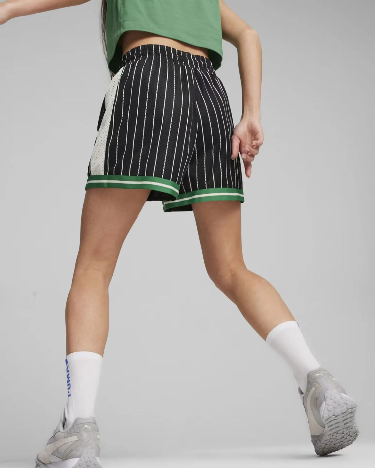 PUMA - SHORT NERO E VERDE DA DONNA T7 FANBASE