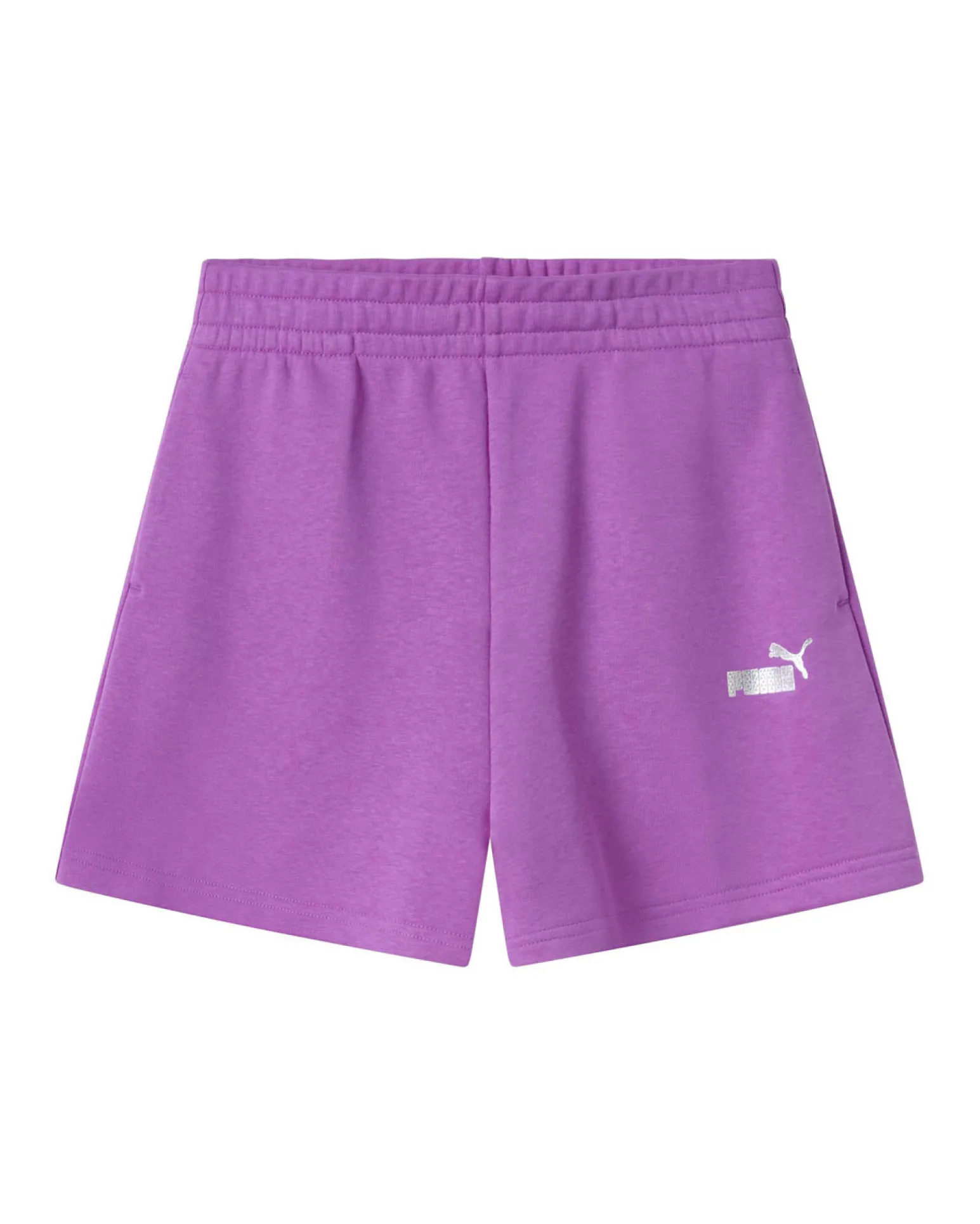 PUMA - SHORT ROSA MALVA DA RAGAZZA ( 7-16 ANNI) ESSENTIAL +TEXTURED FOIL HIGH WAIST, 689058-89