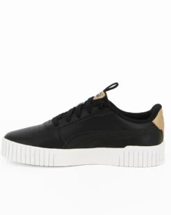 PUMA - Sneaker da bambina nera con dettagli oro, numerata 28/35 - CARINA 2.0 POP UP METALLICS PS