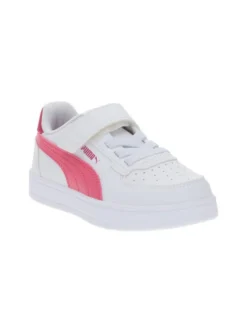 PUMA - Sneaker da bambino bianca e rosa con strappo, numerata 28/35 - CAVEN 2.0 AC PS