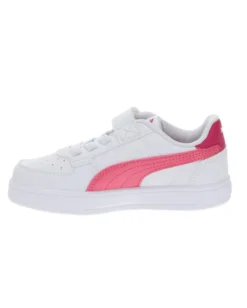 PUMA - Sneaker da bambino bianca e rosa con strappo, numerata 28/35 - CAVEN 2.0 AC PS