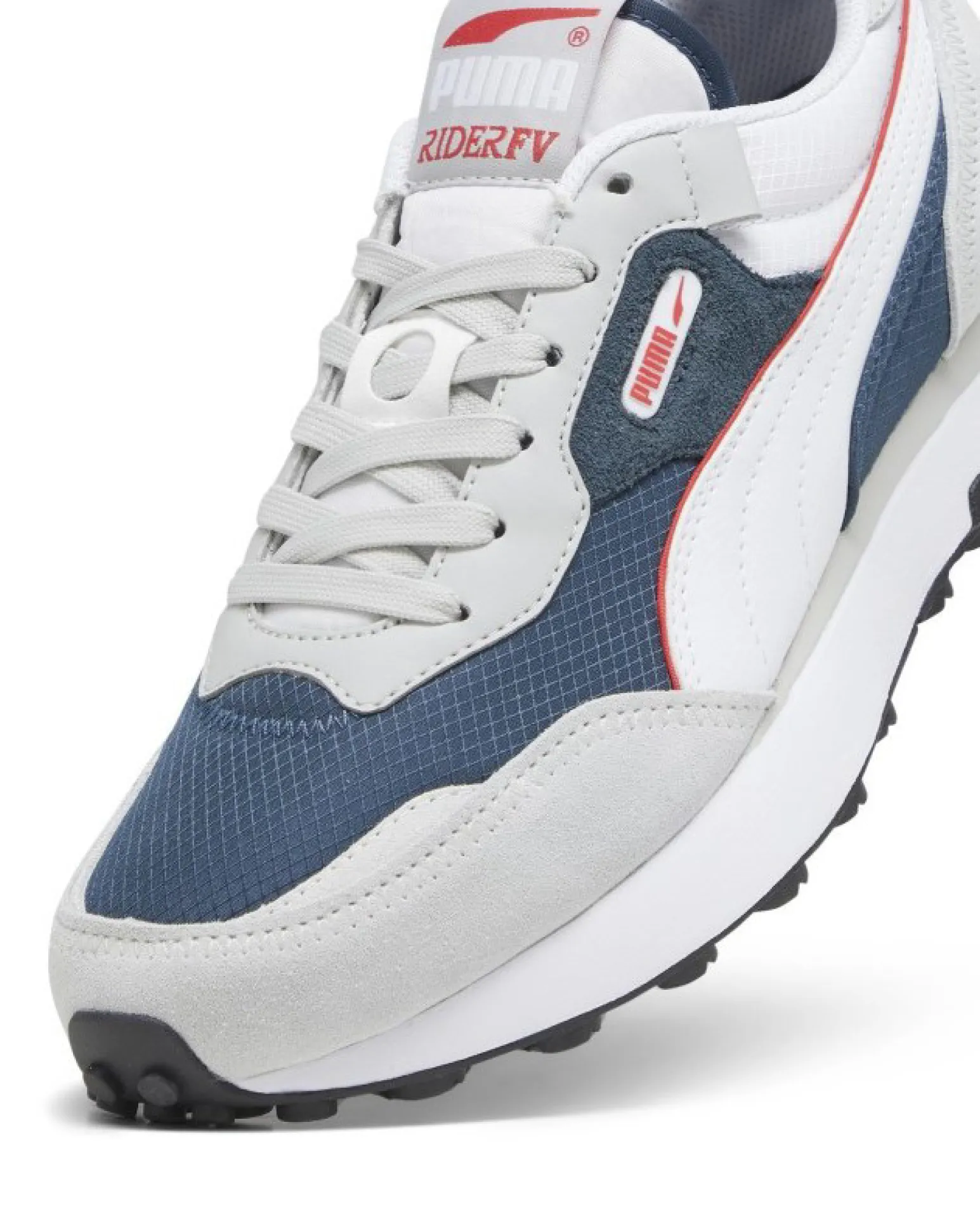 PUMA - Sneaker da uomo grigia e blu con dettagli bianchi - RIDER FV