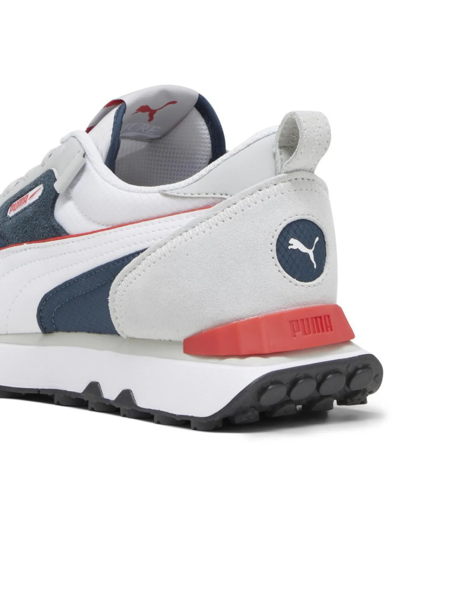 PUMA - Sneaker da uomo grigia e blu con dettagli bianchi - RIDER FV