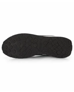 PUMA - Sneaker da uomo panna e grigia in mesh traspirante con logo blu e soletta in memory foam - RUNTAMED