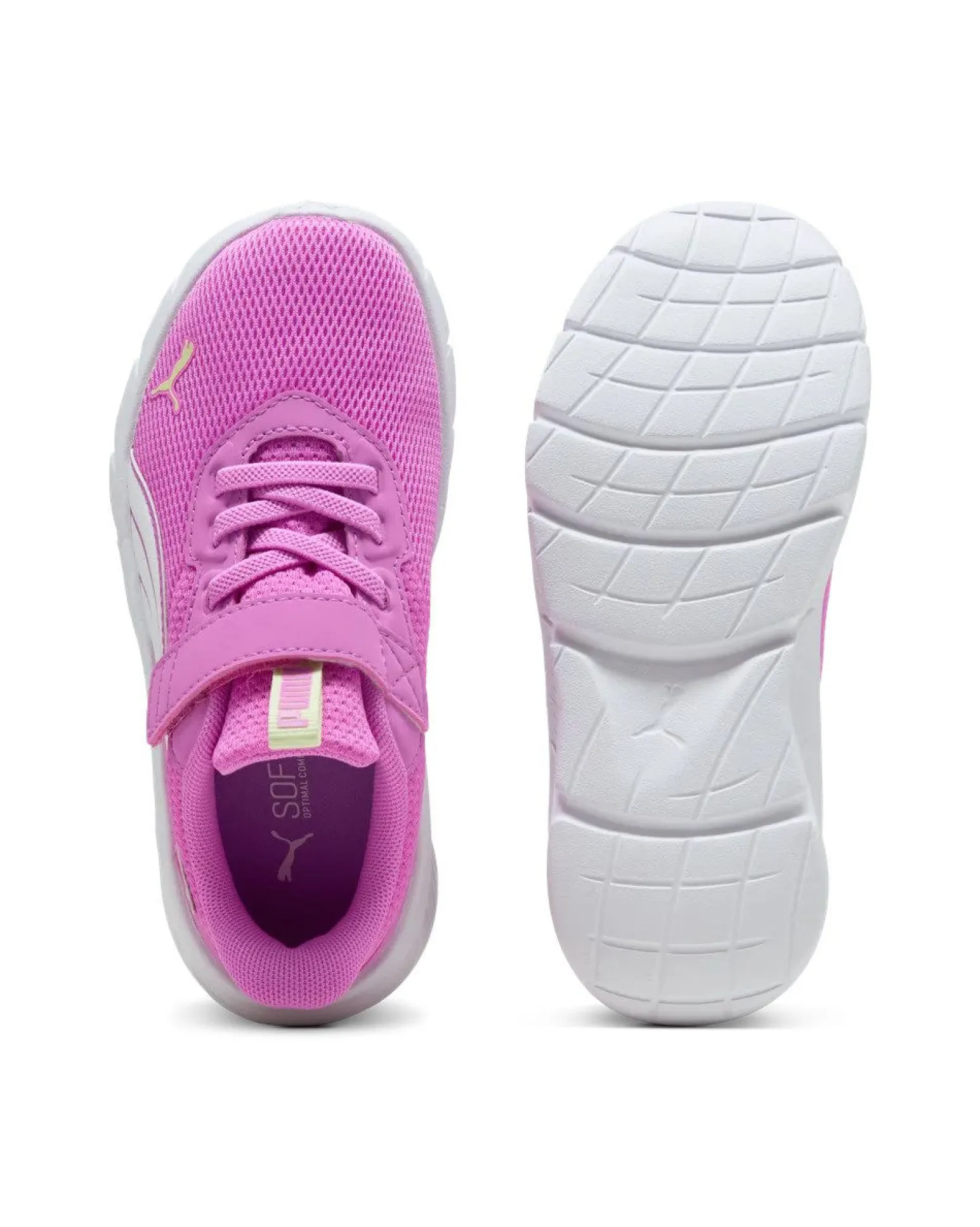 PUMA - SNEAKER JUNIOR FLEXFOCUS LITE MODERN PS FUXIA E BIANCA, NUMERATA DAL 28 AL 35, 401519-27