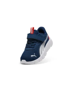 PUMA - SNEAKER KIDS FLEXFOCUS MODERN AC+ TD BLU CON DETTAGLI BIANCHI E ROSSI, NUMERATA 20/27,  311523-17