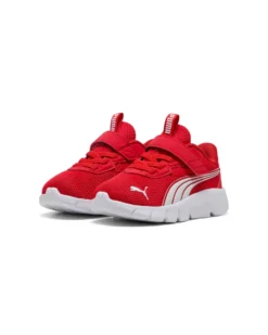 PUMA - SNEAKER KIDS FLEXFOCUS MODERN AC+ TD ROSSA CON DETTAGLI BIANCHI, NUMERATA 20/27,  311523-16