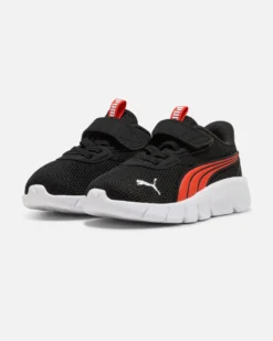 PUMA - SNEAKER KIDS FLEXFOCUS MODERN AC+ TD NERA CON DETTAGLI ROSSI, NUMERATA 20/27,  311523-38