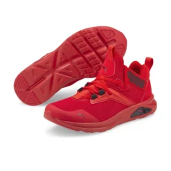 PUMA - Sneaker rossa e nera con soletta in memory foam,  numerata 36/39 - ENZO 2 REFRESH JR