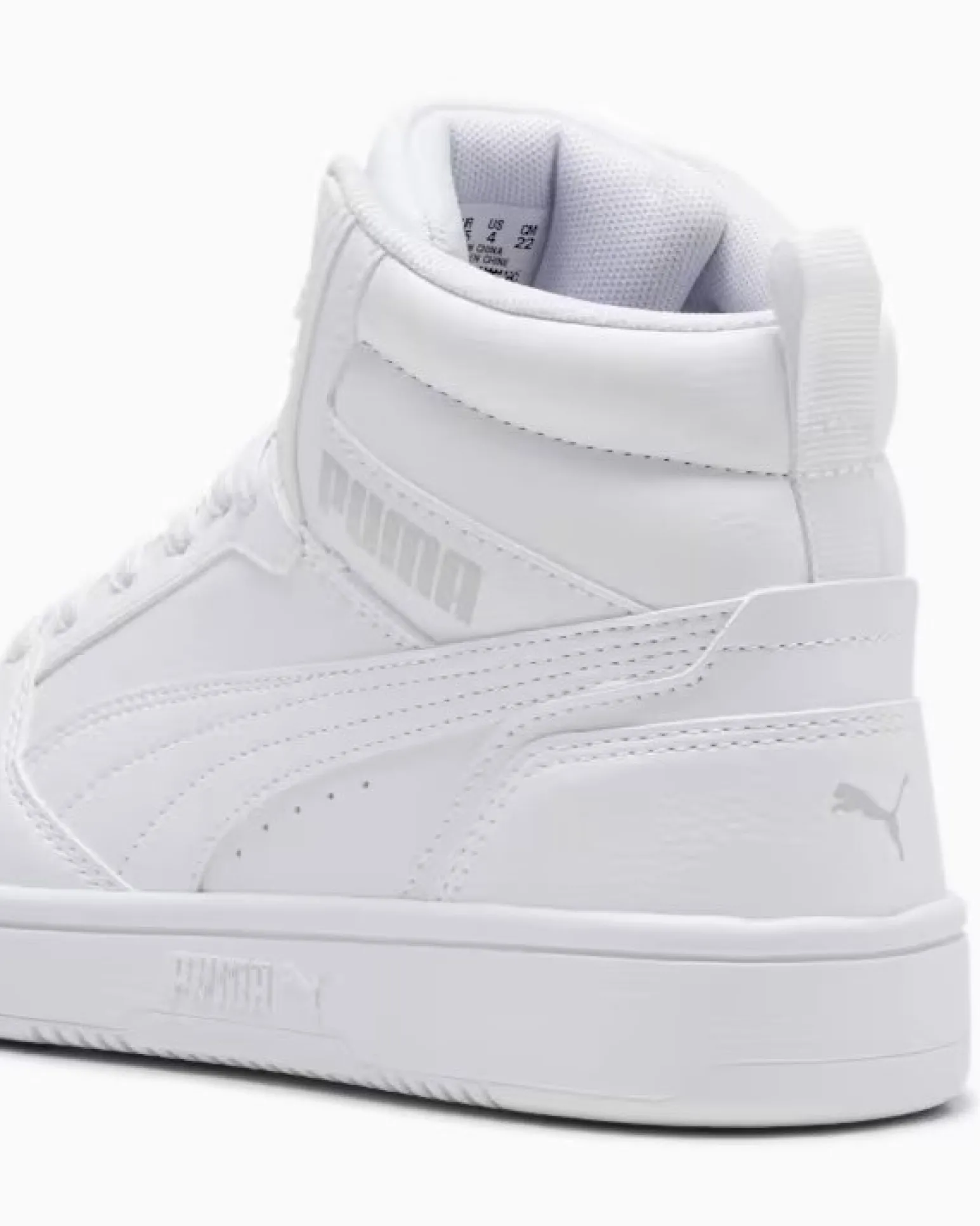 PUMA - sneakers alta REBOUND V6 MID bianca numerata 36/39 393831-05