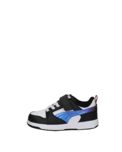 PUMA - Sneakers bambina REBOUND V6 LO BOUNCY SKY  con logo irridiscente numerata 20/27   399651-01