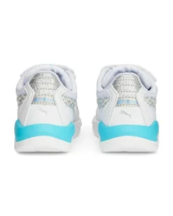 PUMA - Sneakers bianca e azzurra con logo metallizzato e strappo, numerata 20/27 - X RAY SPEED LITE MERMAID AC INF