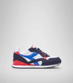 PUMA - Sneakers bianca e blu con dettagli rossi, numerata 36/39 - N 92 GS