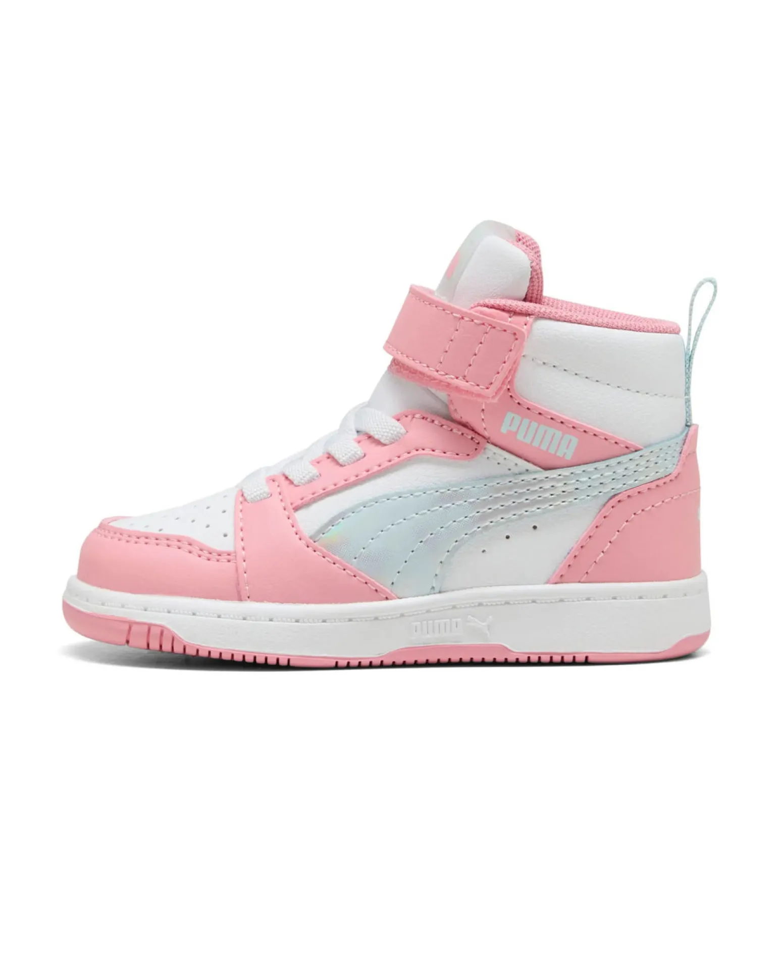 PUMA - SNEAKERS BIMBA BIANCA E ROSA REBOUND V6 MID SPACE BELLE TD DAL 20 AL 27, 402769-01