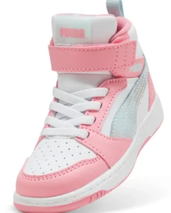 PUMA - SNEAKERS BIMBA BIANCA E ROSA REBOUND V6 MID SPACE BELLE TD DAL 20 AL 27, 402769-01