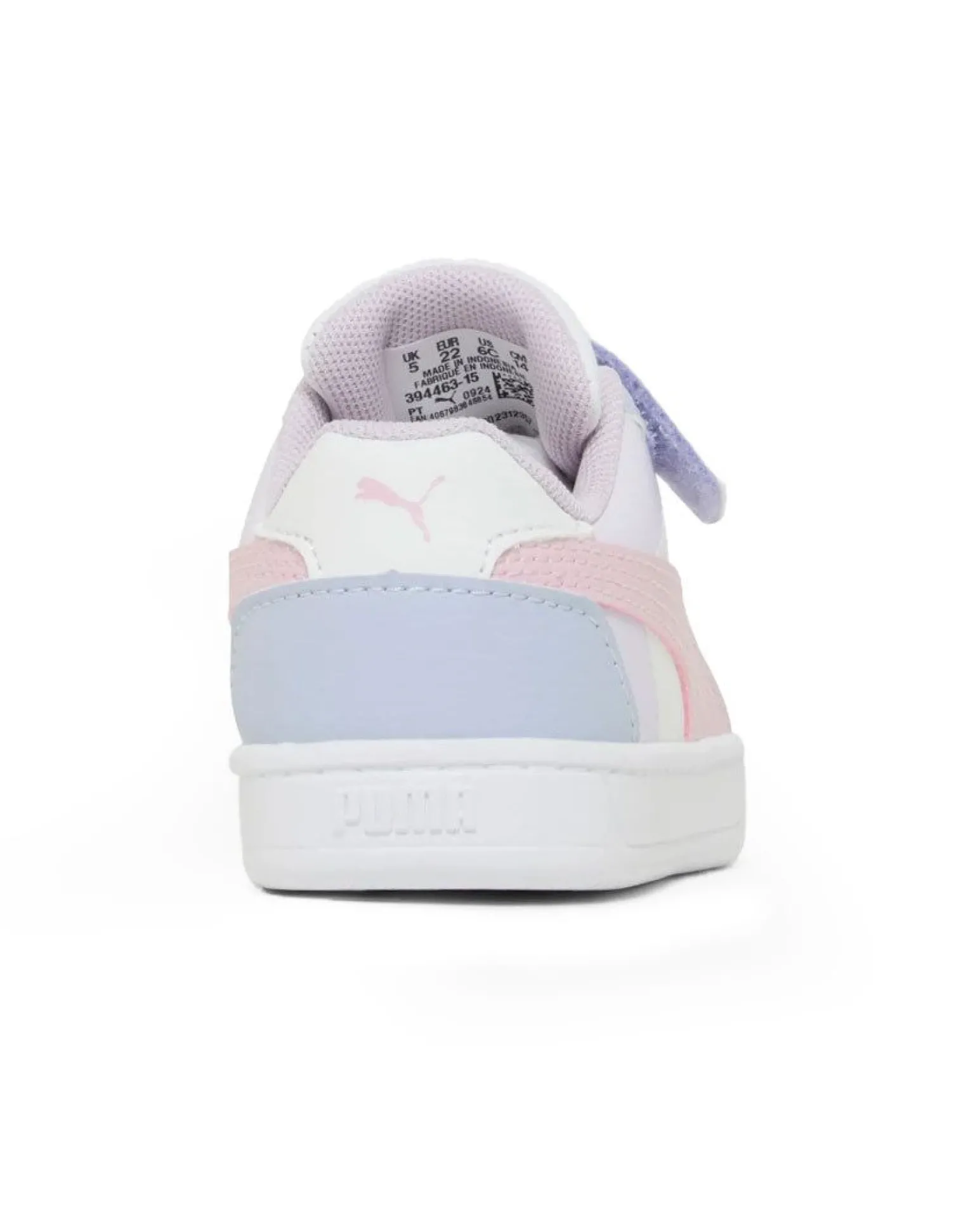 PUMA -SNEAKERS BIMBA BIANCA, ROSA E LILLA CAVEN 2.0 BLOCK AC+TD DAL 20 AL 27 - 394463-15