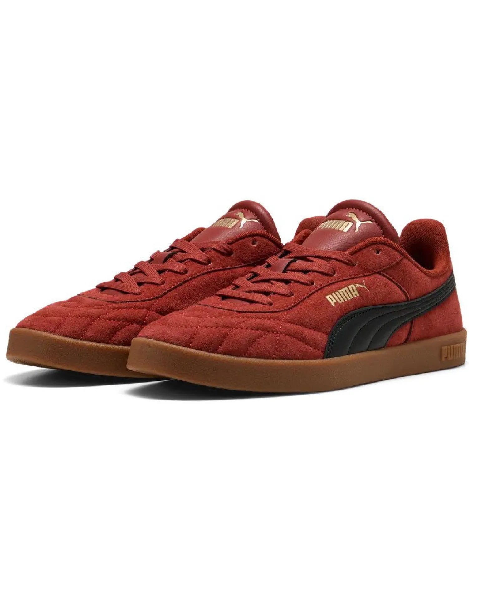 PUMA - SNEAKERS CLUB II INDOOR SD ROSSO SCURO E NERA DA UOMO, 404465-02