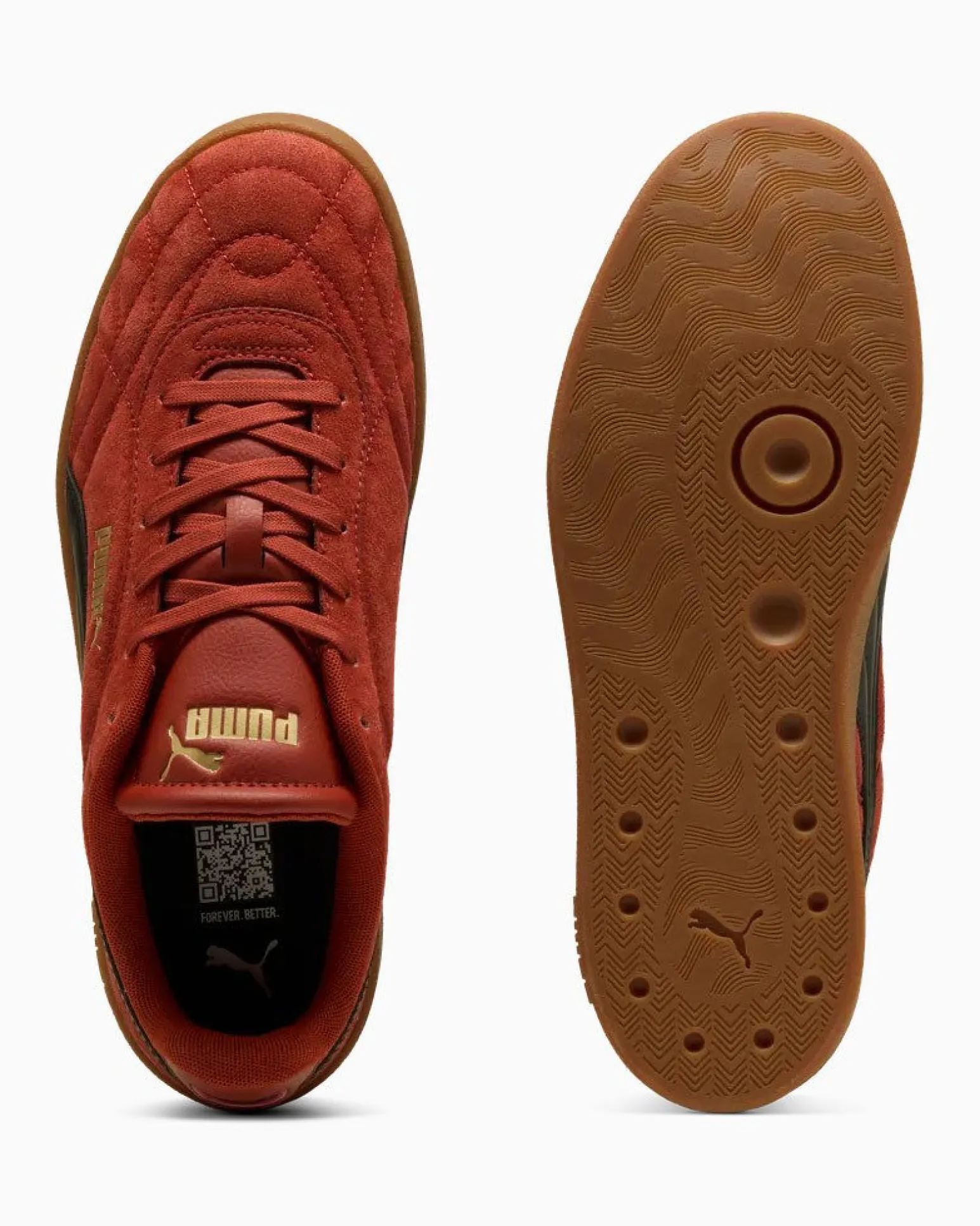 PUMA - SNEAKERS CLUB II INDOOR SD ROSSO SCURO E NERA DA UOMO, 404465-02