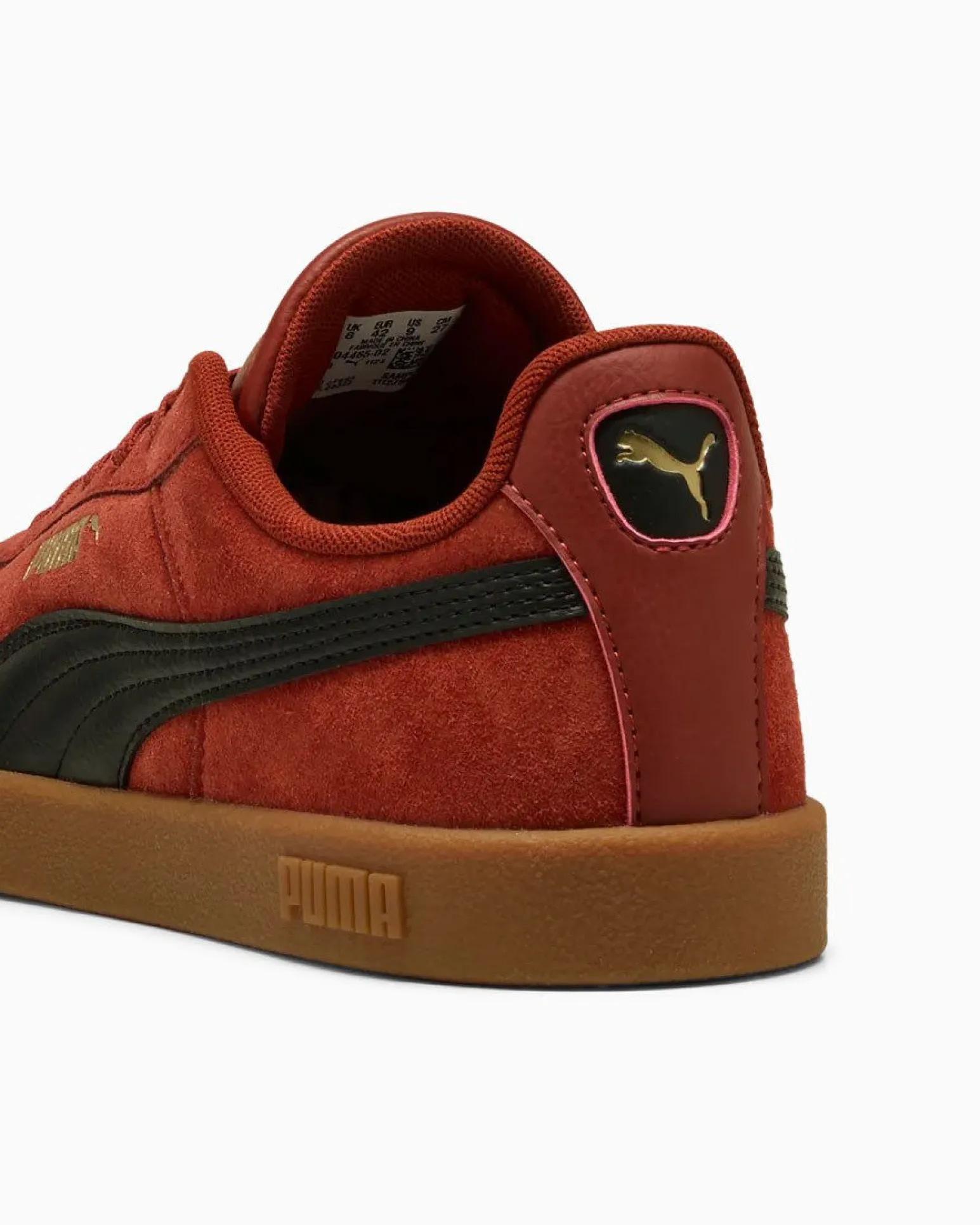 PUMA - SNEAKERS CLUB II INDOOR SD ROSSO SCURO E NERA DA UOMO, 404465-02