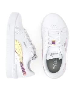 PUMA - Sneakers da bambina bianca con dettagli metallizzati, numerata 28/35 - JADA HOLO PS