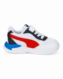 PUMA - Sneakers da bambino bianca e rossa con dettagli colorati, numerata 20/27 - X-RAY SPEED LITE AC INF