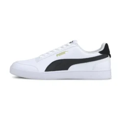 PUMA - Sneakers da uomo bianca e nera con dettagli oro - SHUFFLE