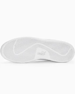 PUMA - Sneakers da uomo bianca in VERA PELLE con logo laterale oro - SMASH 3.0 L