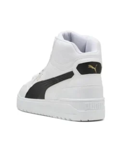 PUMA - SNEAKERS DA UOMO BIANCA, NERA E GOLD SHUFFLE DOWNTOWN MID  , 402598-01