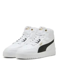 PUMA - SNEAKERS DA UOMO BIANCA, NERA E GOLD SHUFFLE DOWNTOWN MID  , 402598-01
